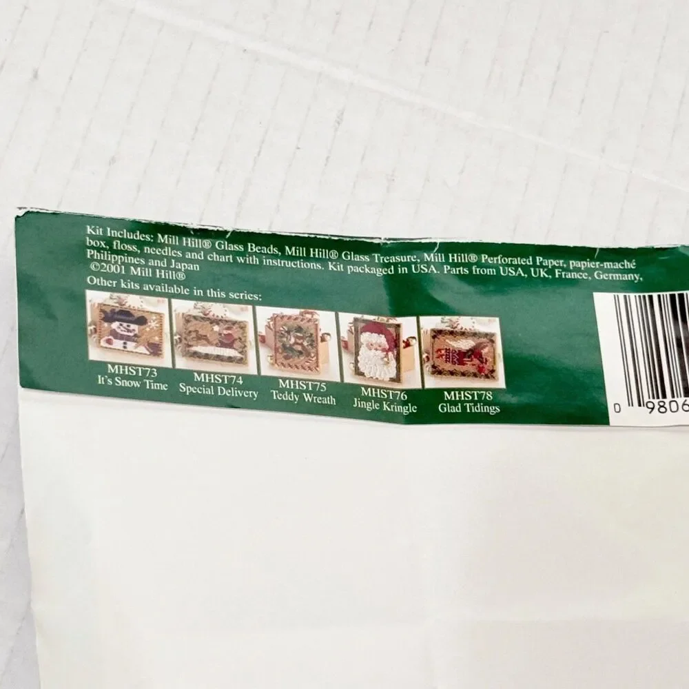 Frosty Trees MHST77 Mill Hill Holiday Simple Treasures IV Cross Stitch Kit Box